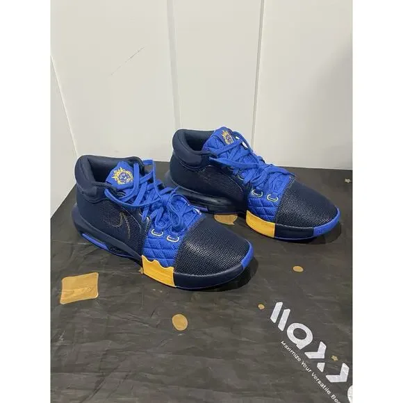 Nike LeBron Witness 8 FB2239-403 Basketball Men’s 10.5 New Without Box Navy Gold